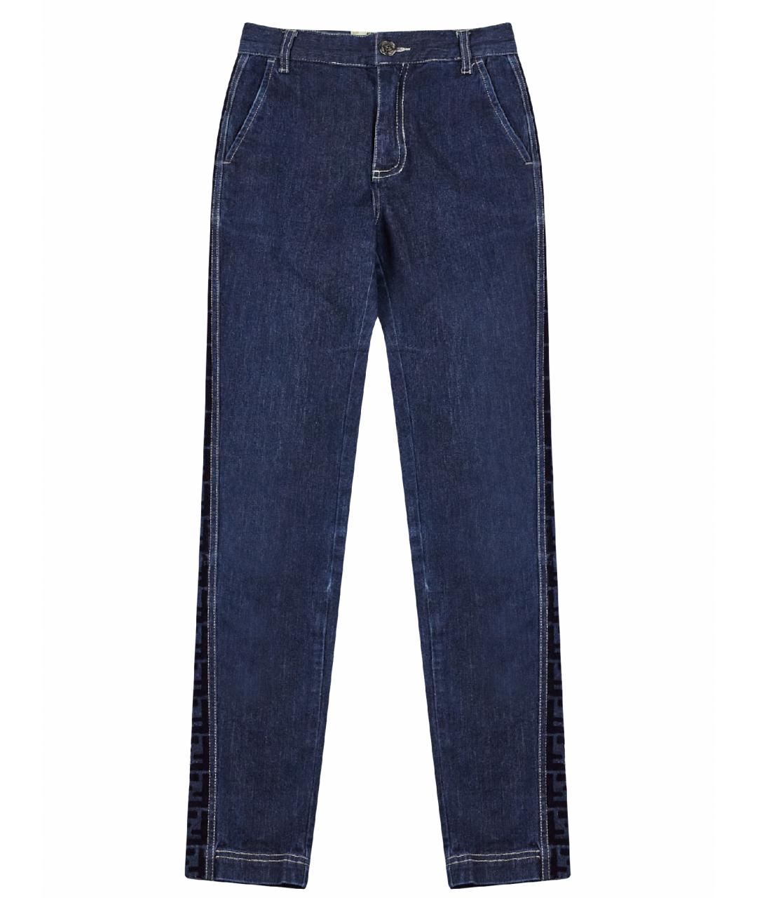 FENDI Темно-синие прямые джинсы, фото 1