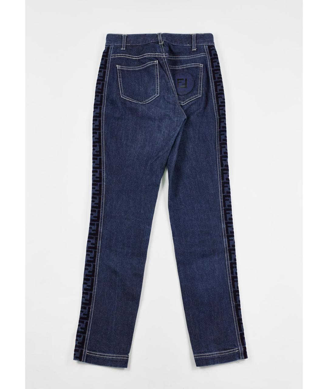 FENDI Темно-синие прямые джинсы, фото 2