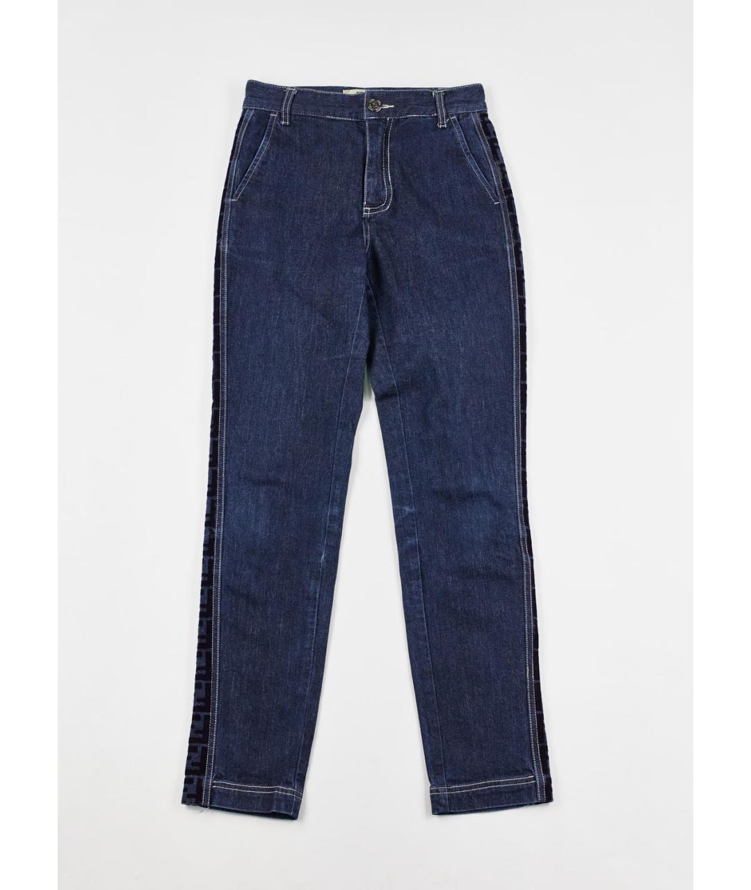 FENDI Темно-синие прямые джинсы, фото 5