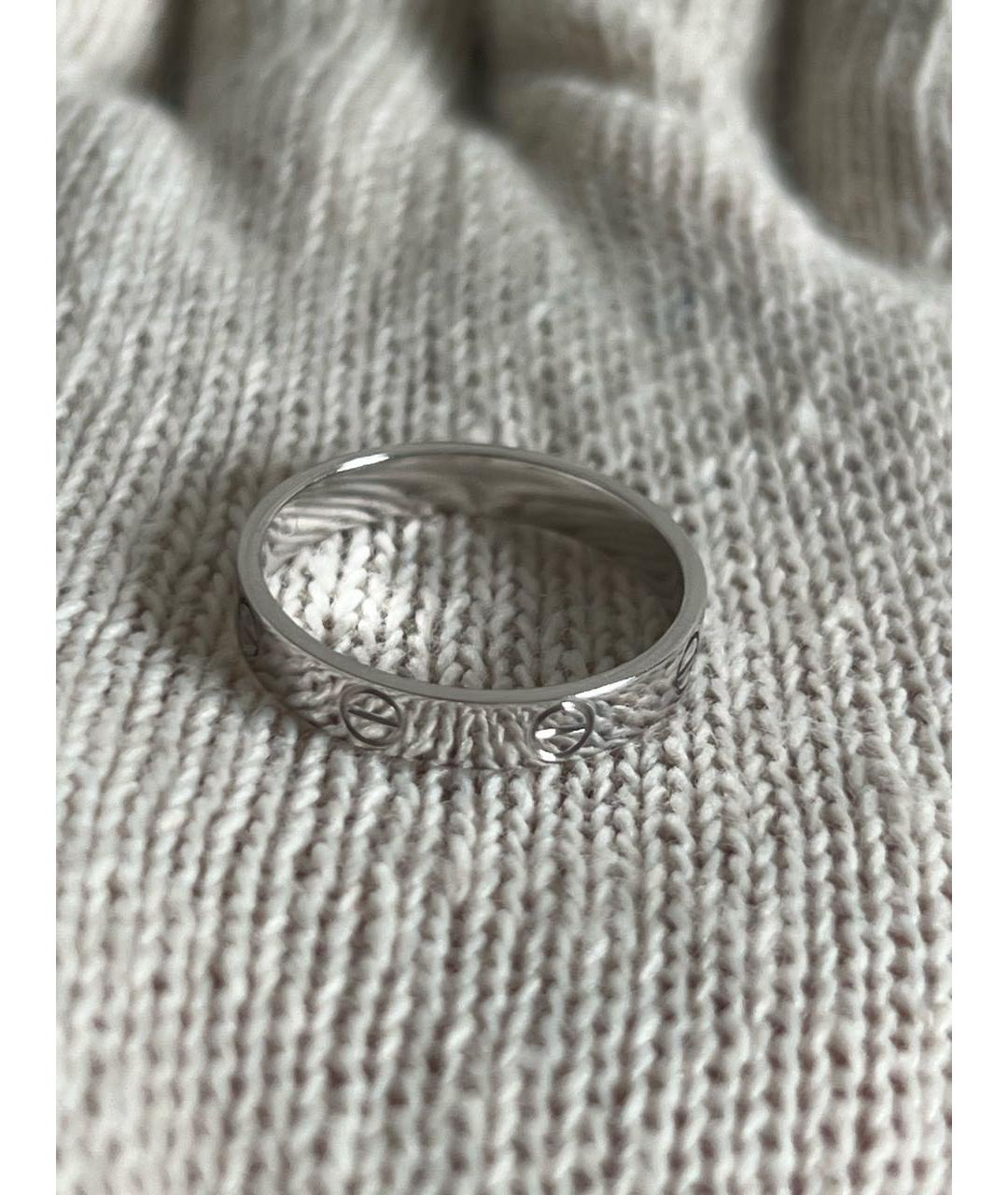 CARTIER Антрацитовое кольцо из белого золота, фото 8