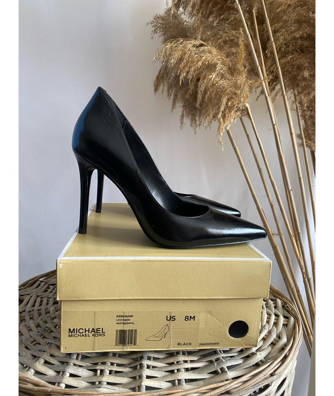 MICHAEL KORS Черные туфли из лакированной кожи, фото 6