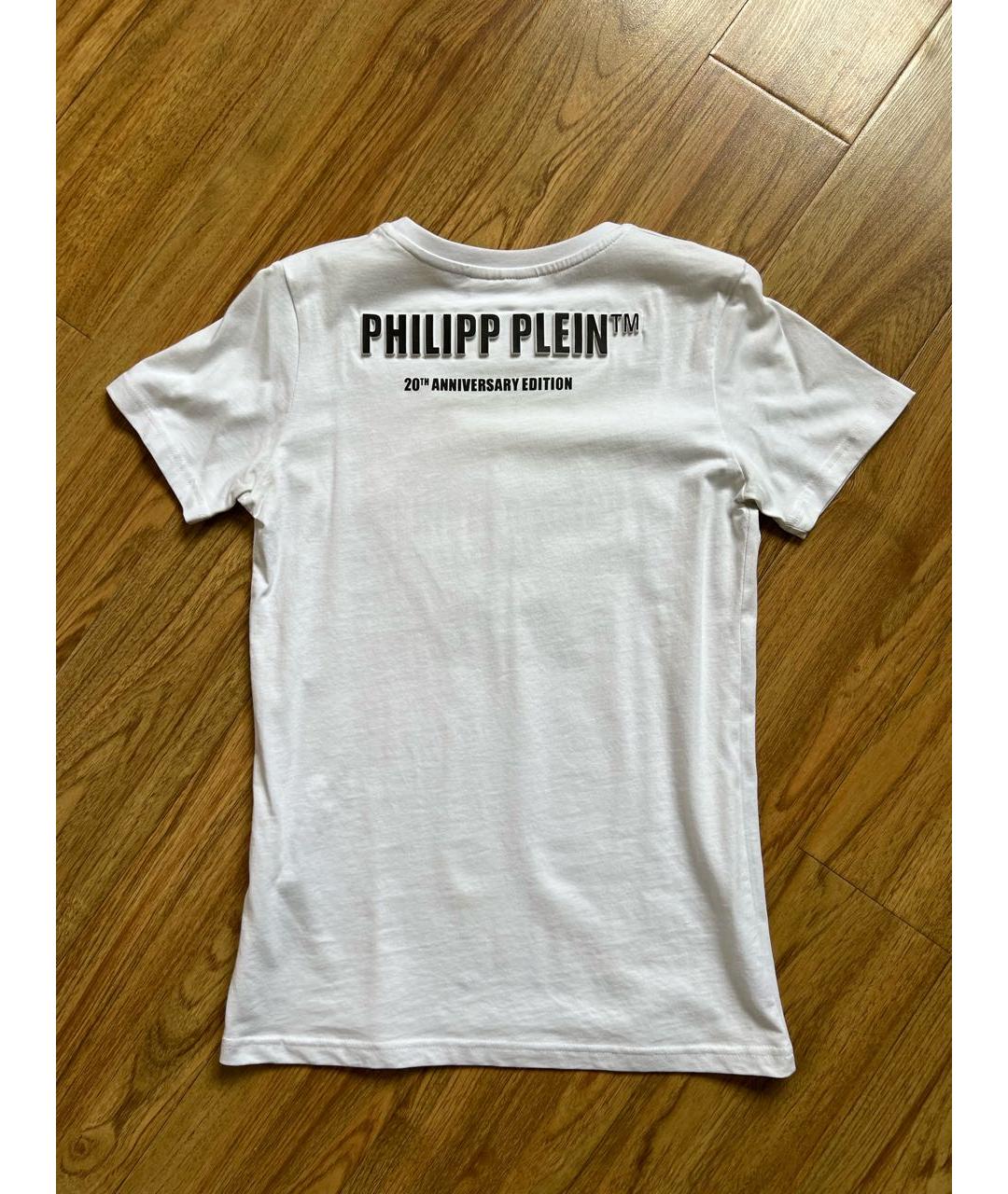 PHILIPP PLEIN JUNIOR Белая хлопковая детская футболка, фото 2