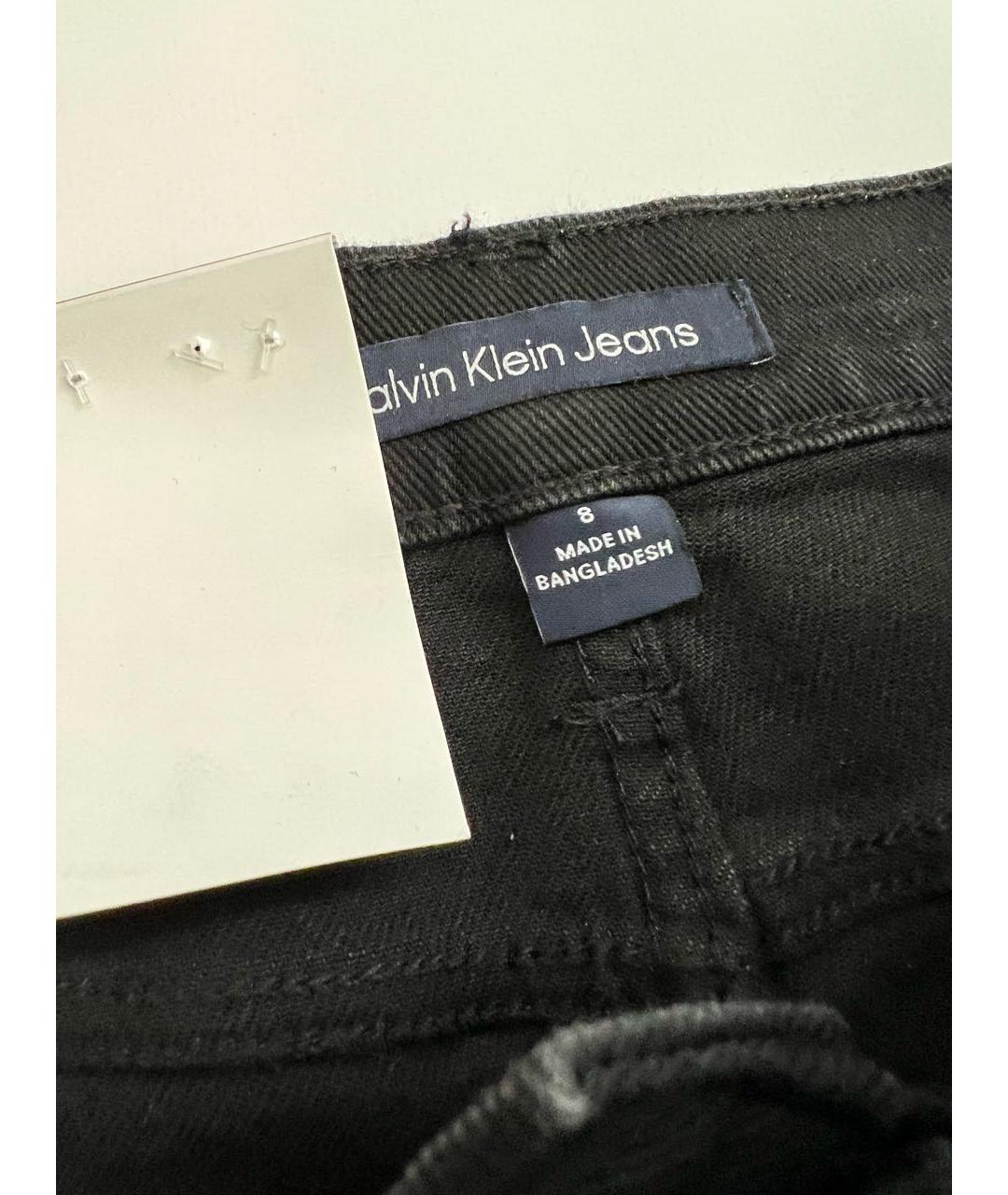 CALVIN KLEIN JEANS Черные прямые джинсы, фото 3