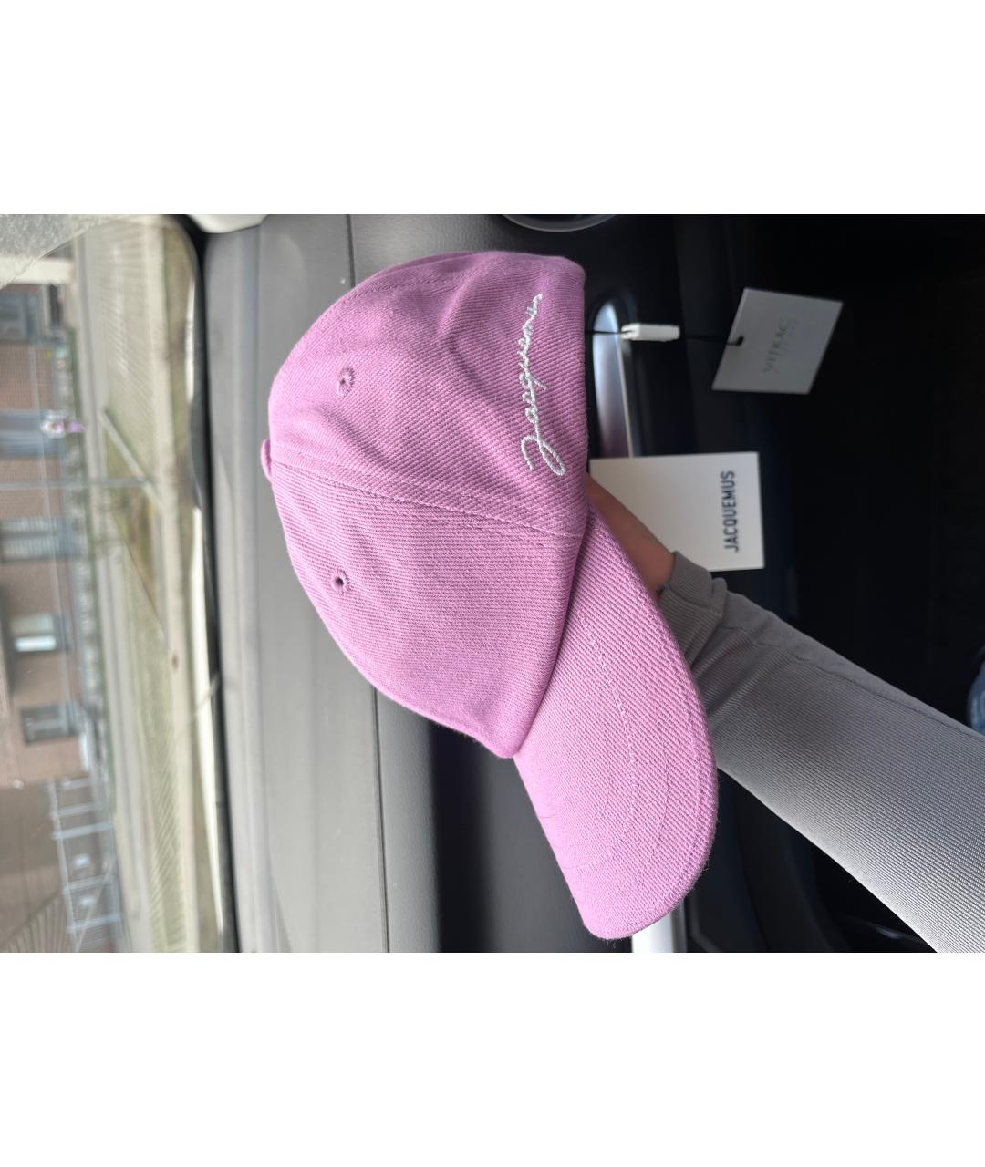 JACQUEMUS Розовая хлопковая кепка, фото 3
