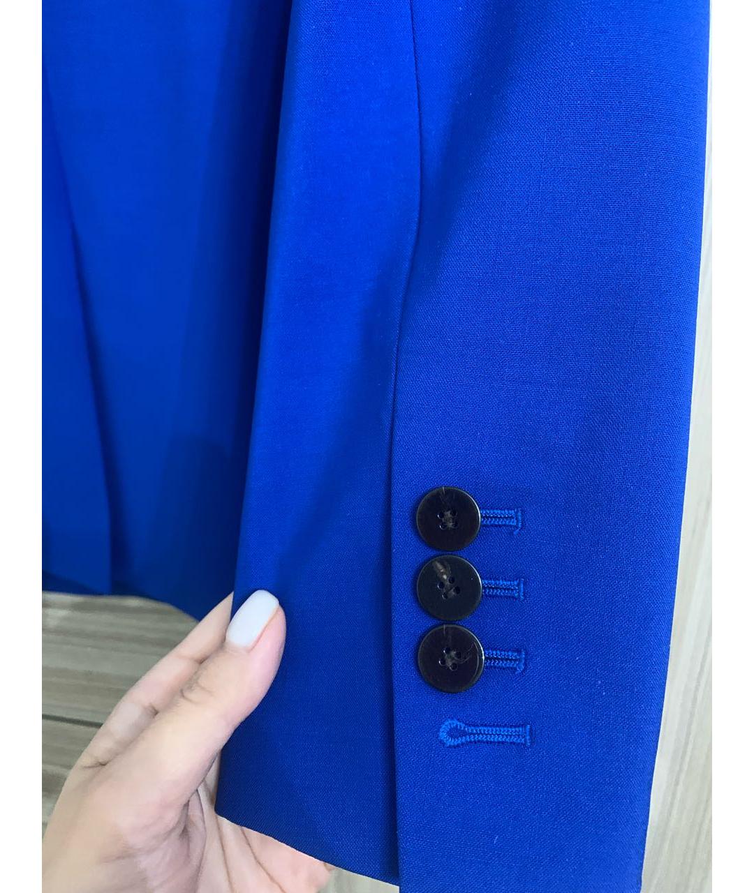 THEORY Синий шерстяной жакет/пиджак, фото 7