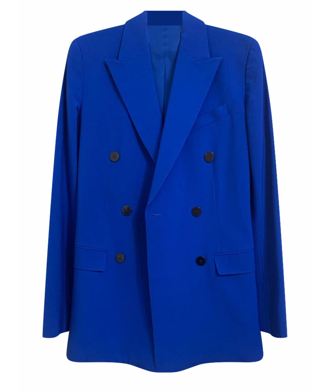 THEORY Синий шерстяной жакет/пиджак, фото 1