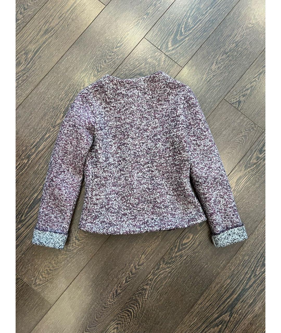 CHRISTIAN DIOR Фиолетовый шерстяной жакет/пиджак, фото 2
