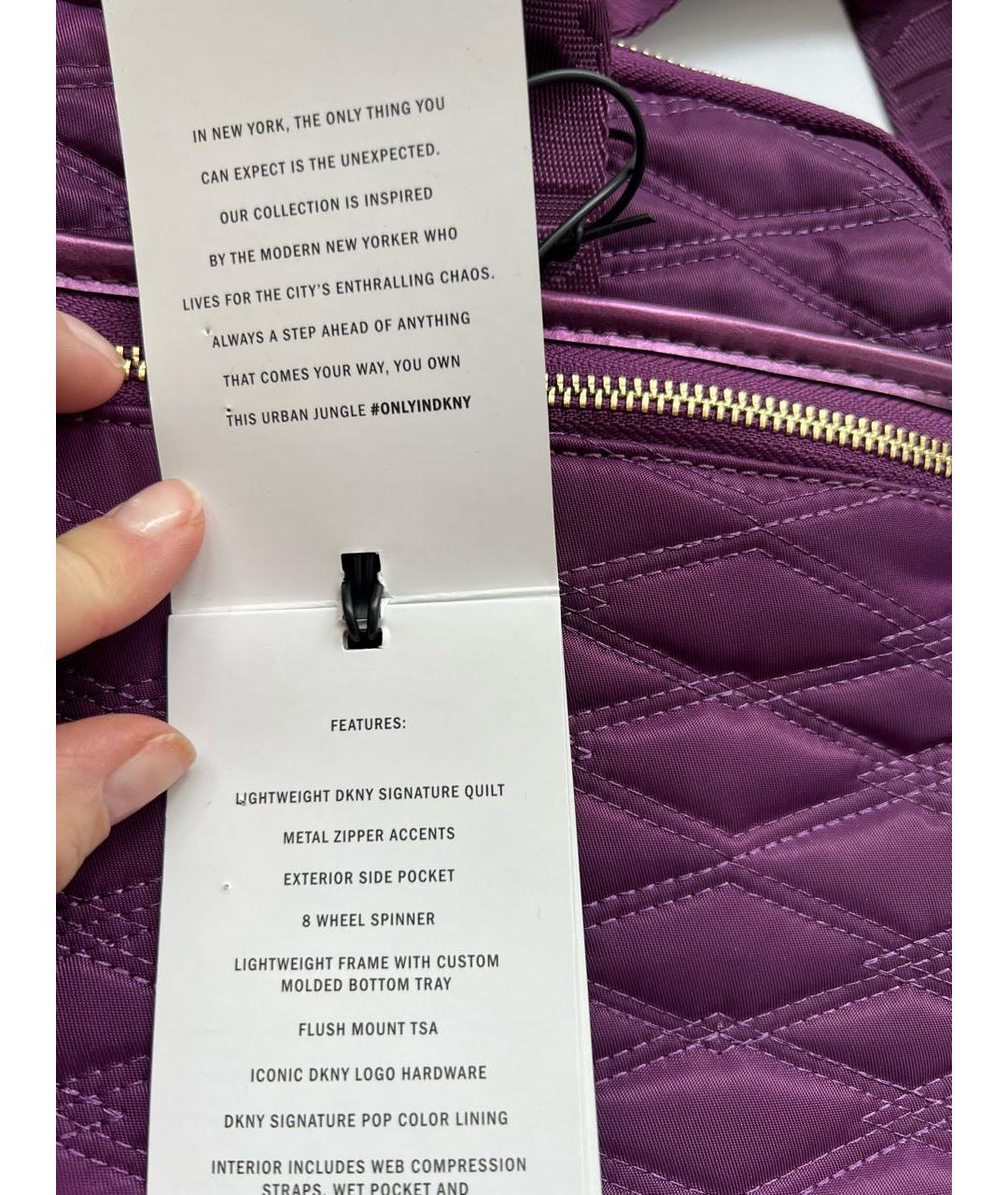 DKNY Фиолетовый портфель, фото 7