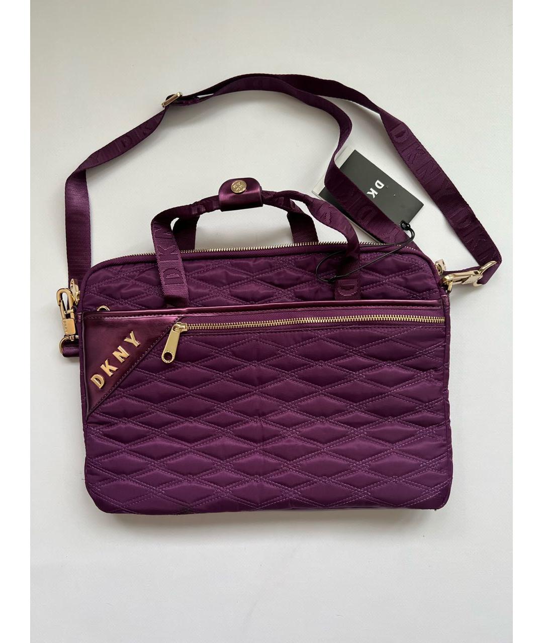 DKNY Фиолетовый портфель, фото 9