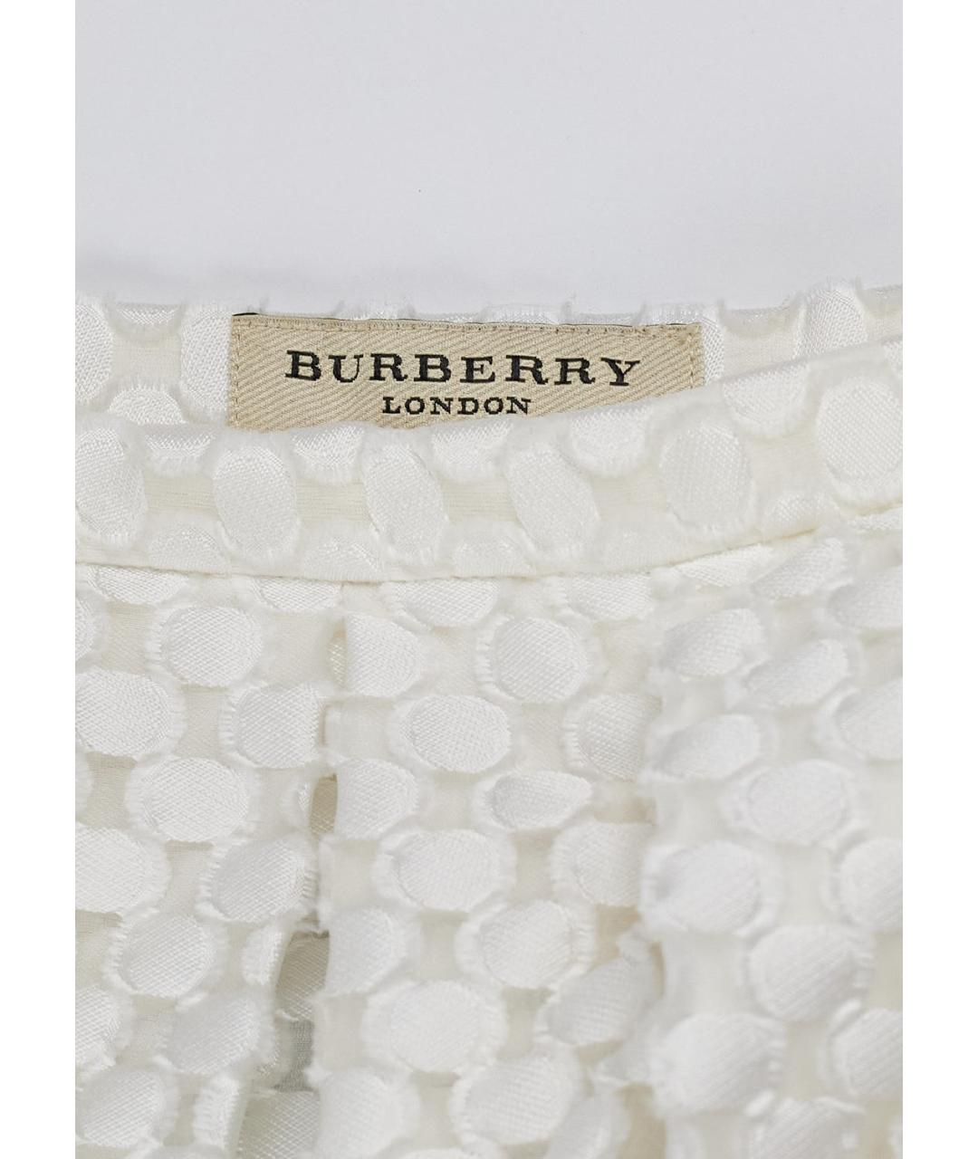 BURBERRY Белая юбка миди, фото 3