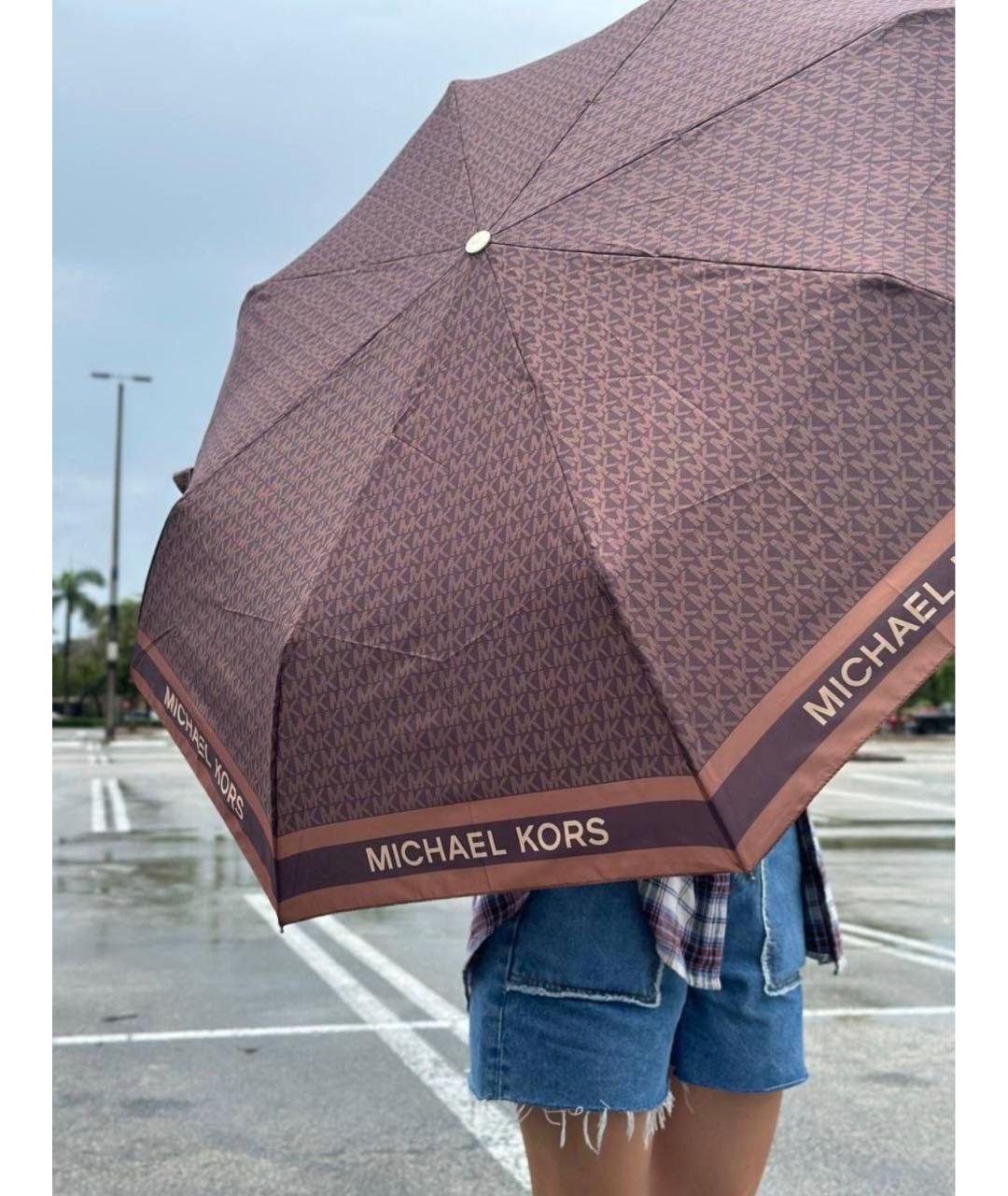 MICHAEL MICHAEL KORS Коричневый зонт, фото 7