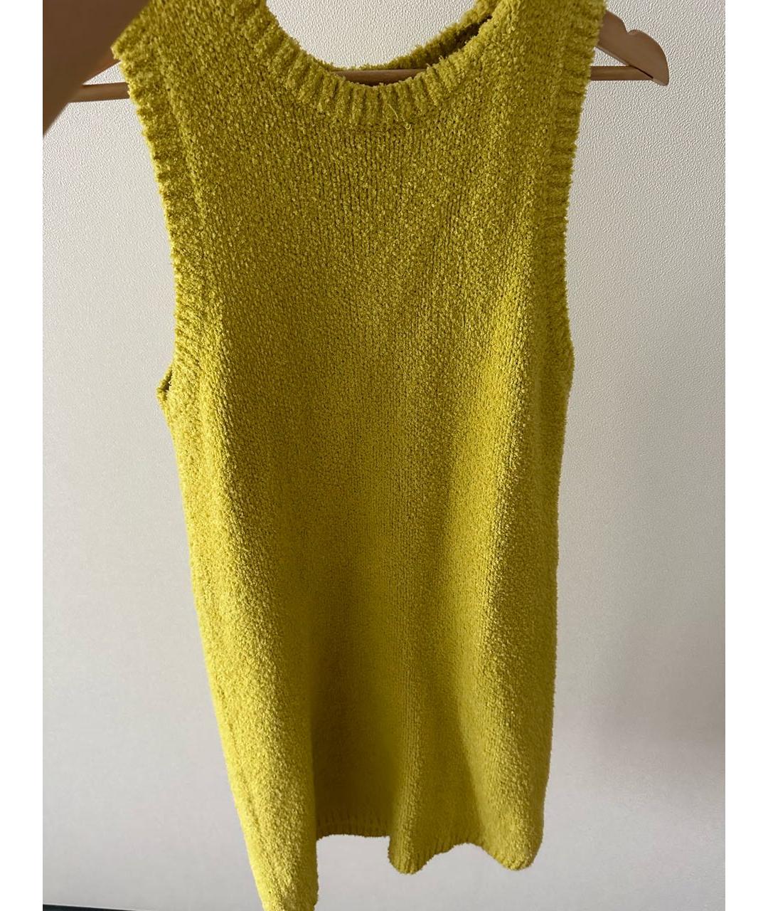 12 STOREEZ Желтое хлопковое повседневное платье, фото 5
