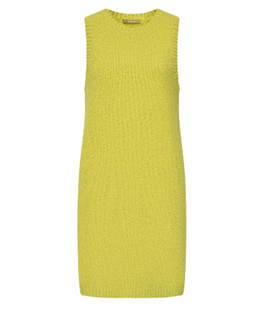 12 STOREEZ Желтое хлопковое повседневное платье, фото 1