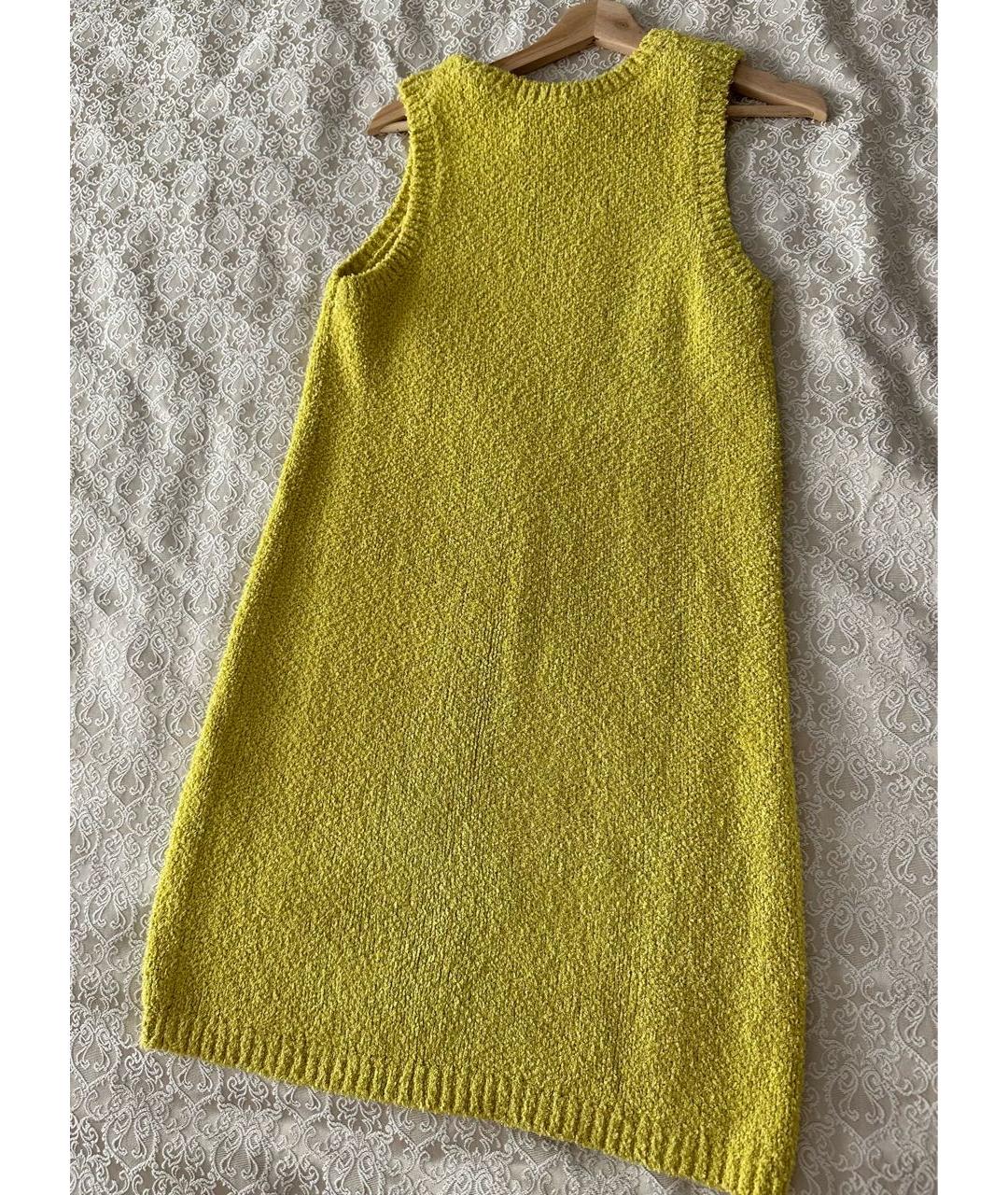 12 STOREEZ Желтое хлопковое повседневное платье, фото 3