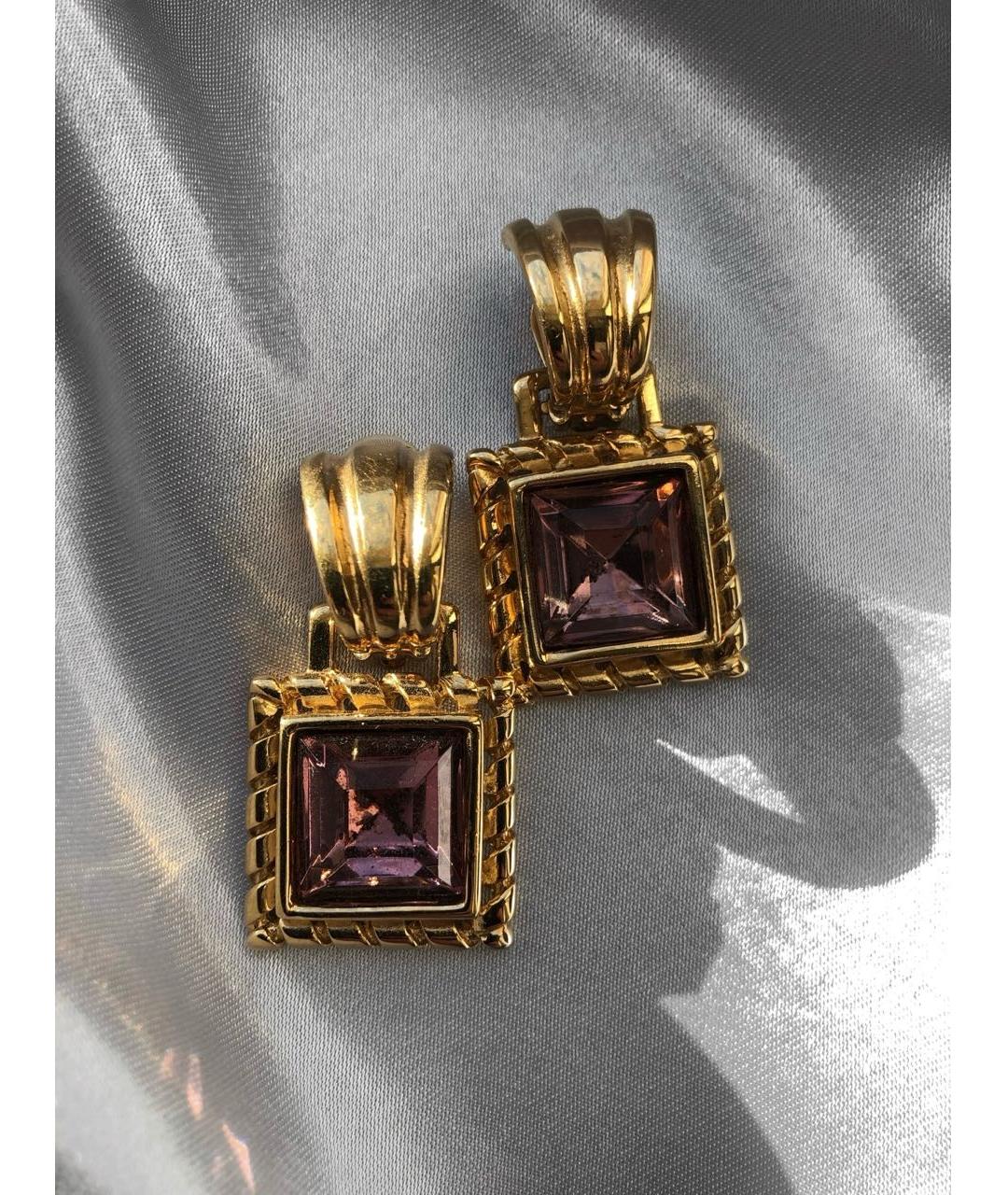 GIVENCHY Фиолетовые металлические клипсы, фото 2