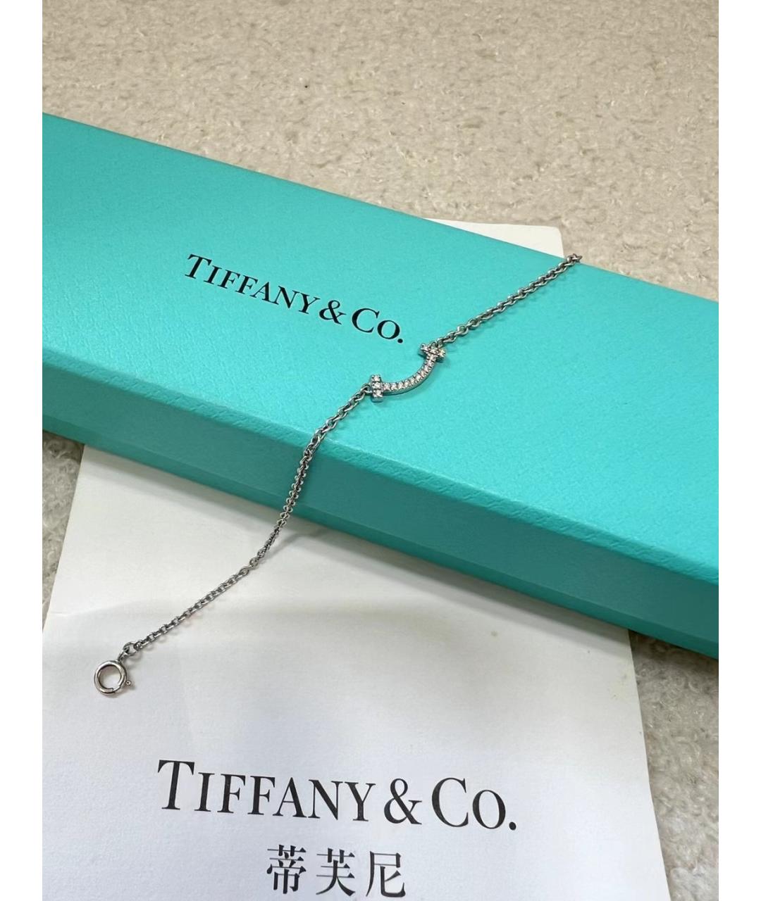 TIFFANY&CO Серебрянный браслет из белого золота, фото 4