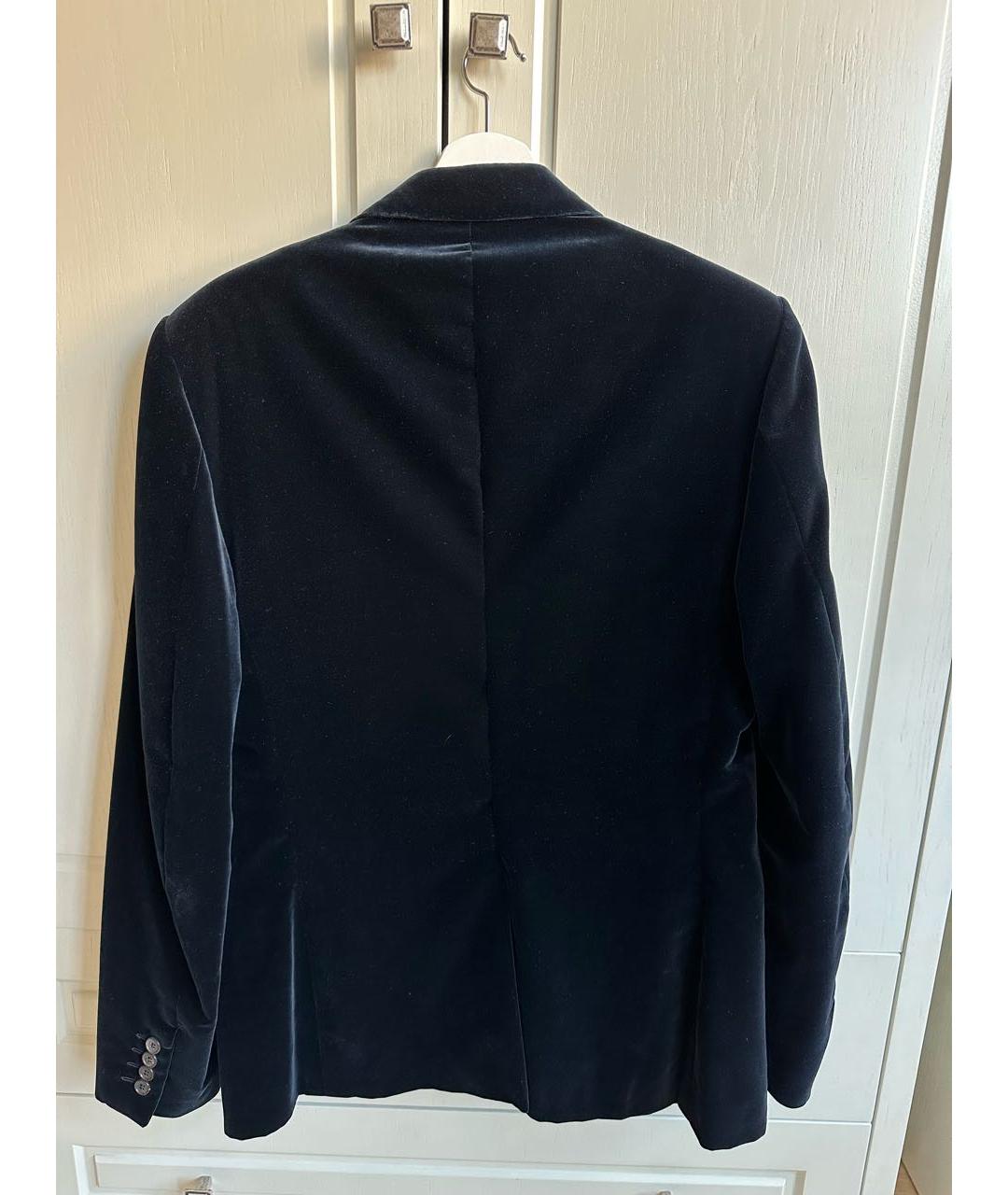 LANVIN Темно-синий бархатный пиджак, фото 2