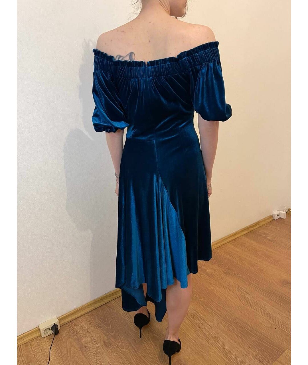 PREEN BY THORNTON BREGAZZI Синее полиэстеровое вечернее платье, фото 2