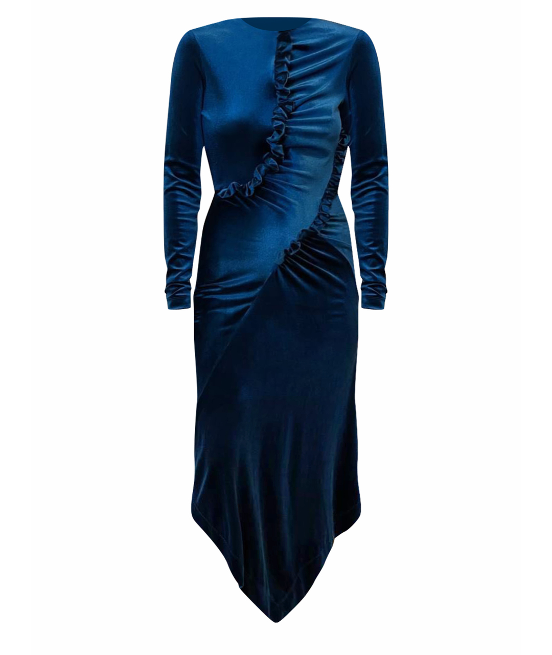 PREEN BY THORNTON BREGAZZI Темно-синее полиэстеровое повседневное платье, фото 1