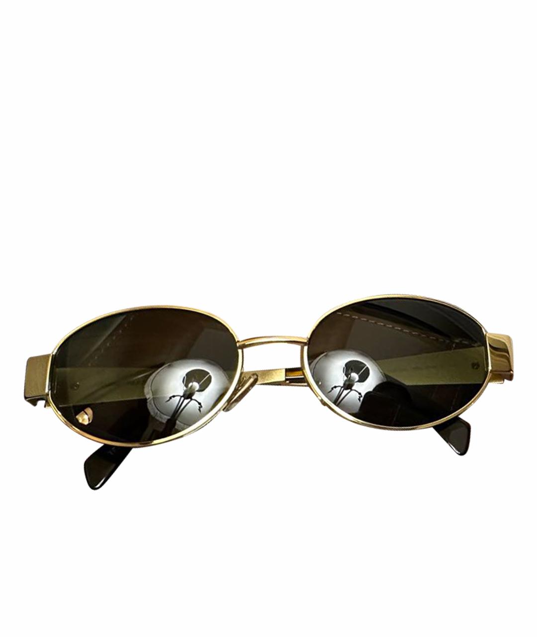 CELINE PRE-OWNED Черные металлические солнцезащитные очки, фото 1