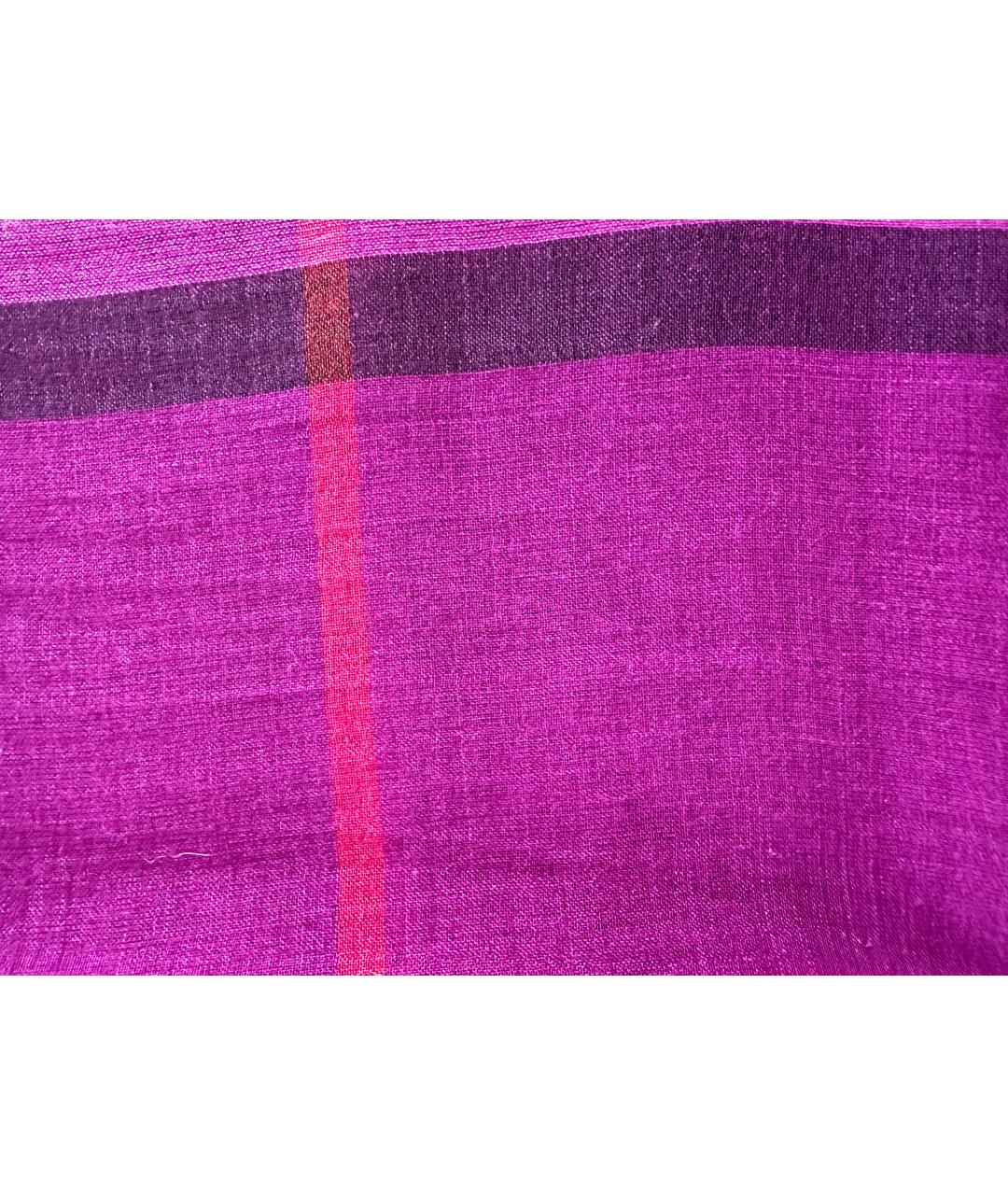 BURBERRY Фиолетовый шерстяной шарф, фото 2