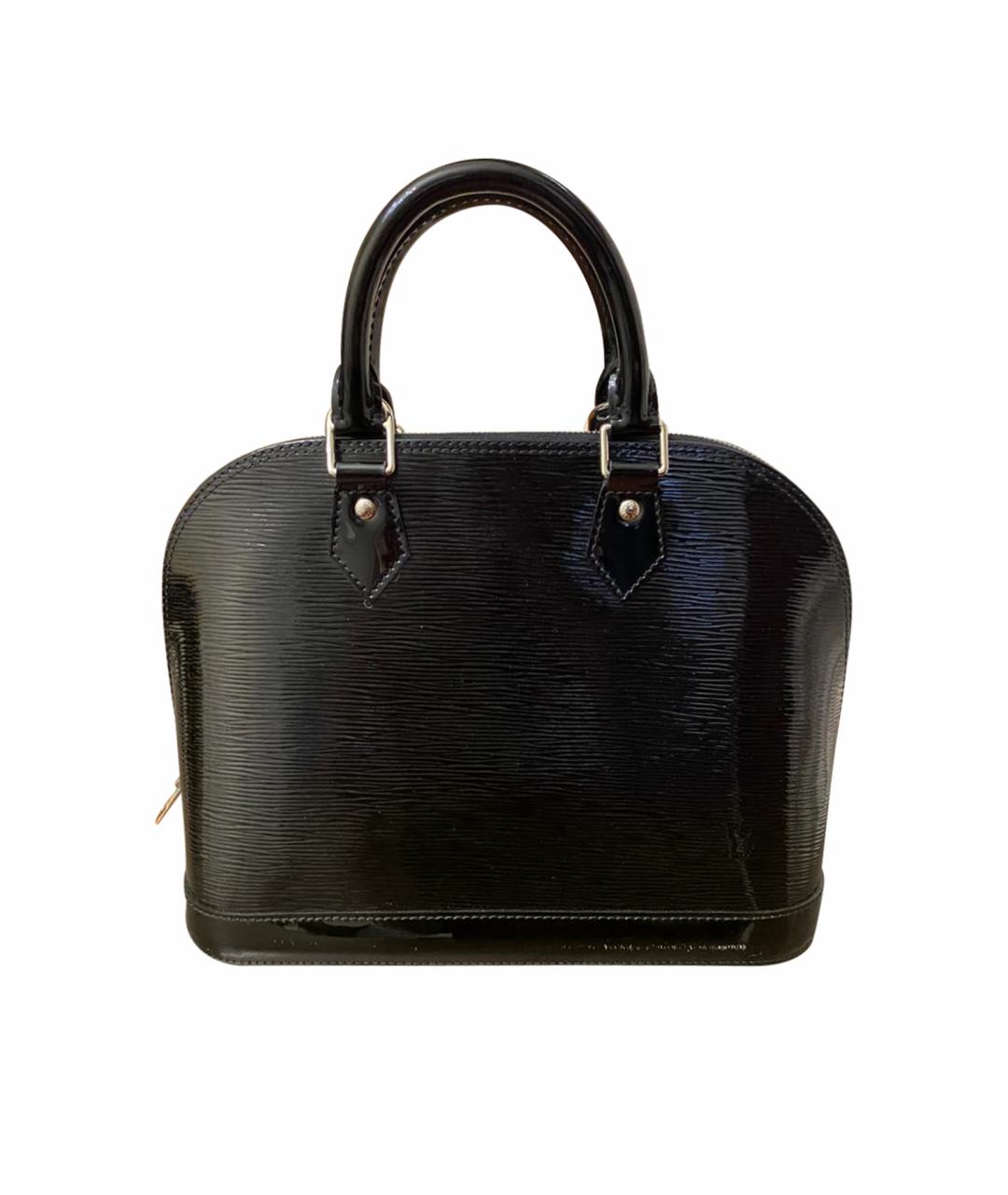 LOUIS VUITTON PRE-OWNED Черная сумка с короткими ручками из лакированной кожи, фото 1
