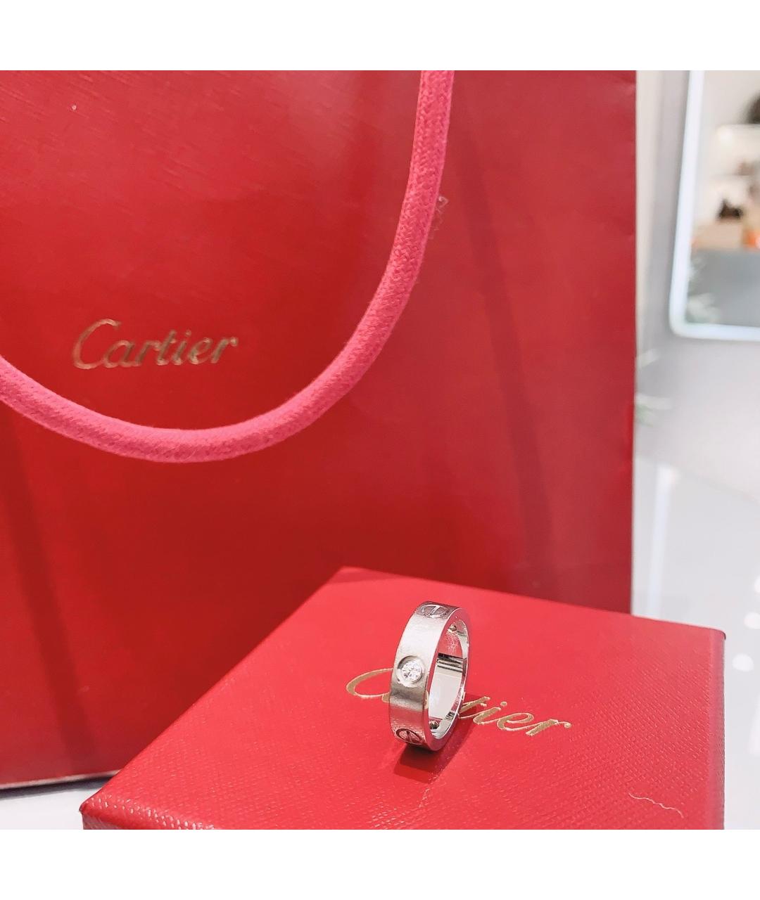 CARTIER Серебряное кольцо из белого золота, фото 2