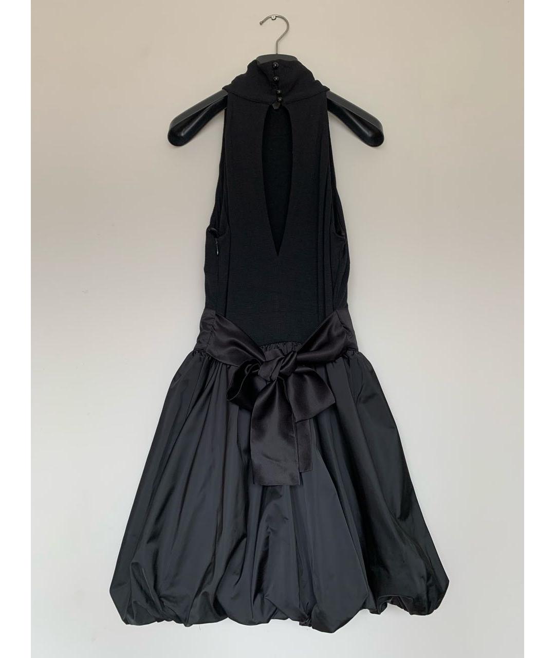 ELISABETTA FRANCHI Черное повседневное платье, фото 2