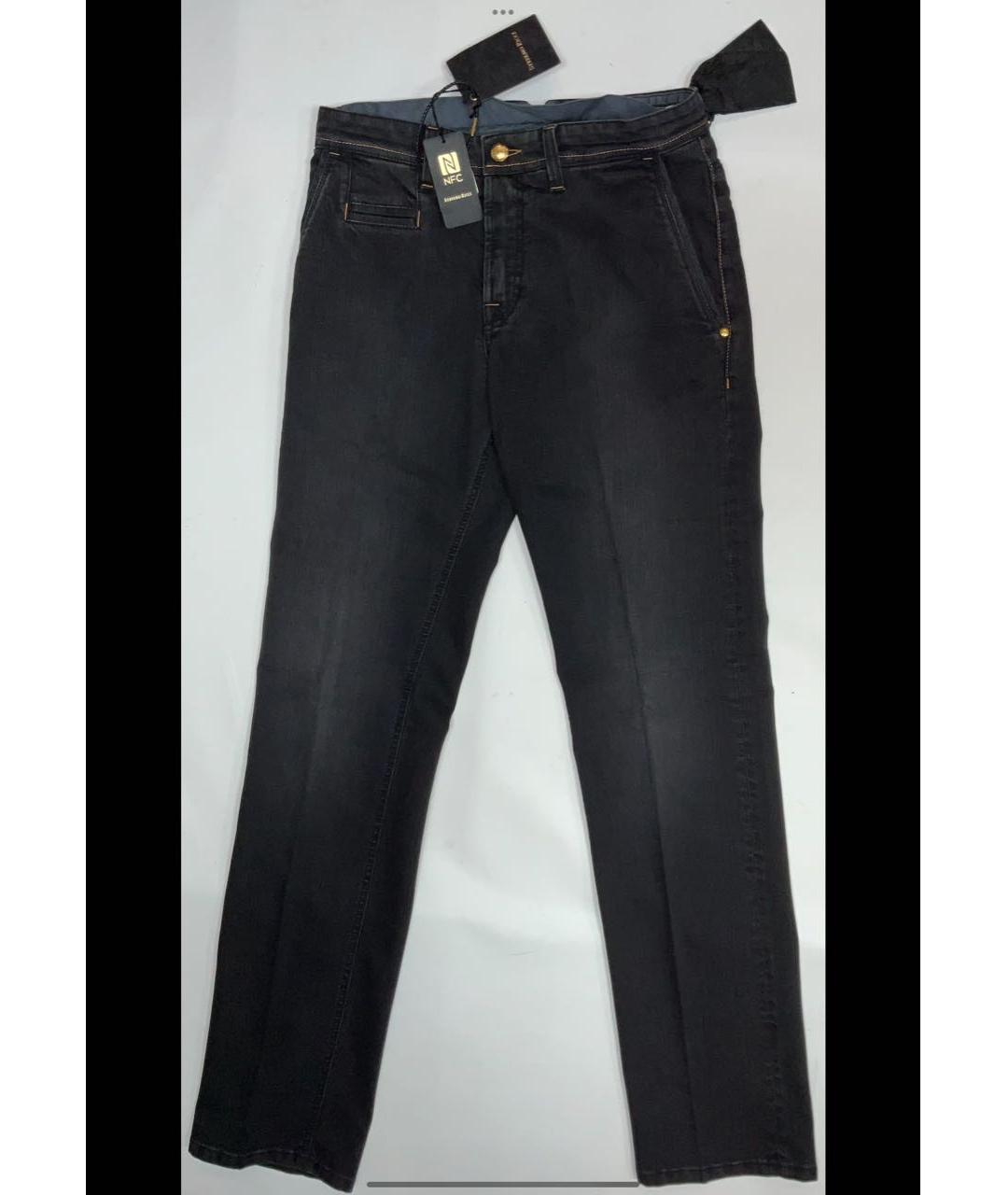 STEFANO RICCI Серые хлопковые прямые джинсы, фото 9