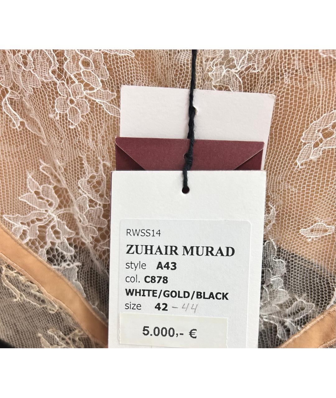 ZUHAIR MURAD Черное кружевное вечернее платье, фото 5