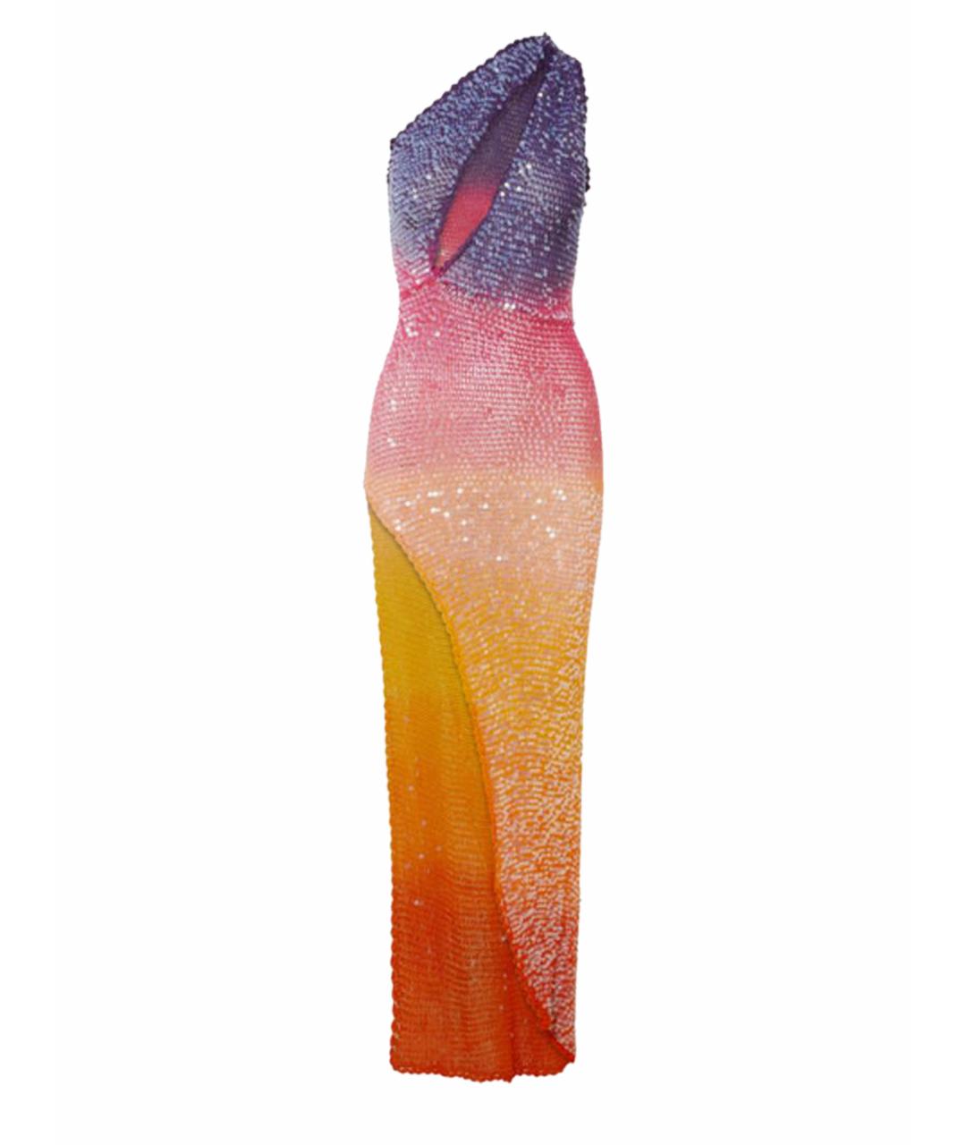 Retrofête Фуксия полиамидовое вечернее платье, фото 1