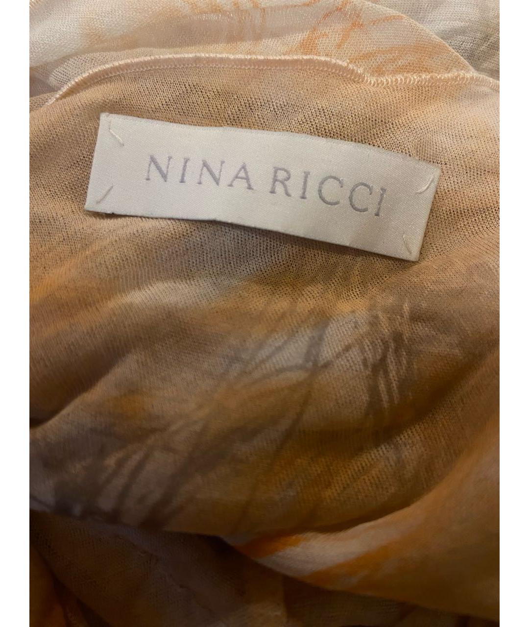 NINA RICCI Бежевое повседневное платье, фото 2