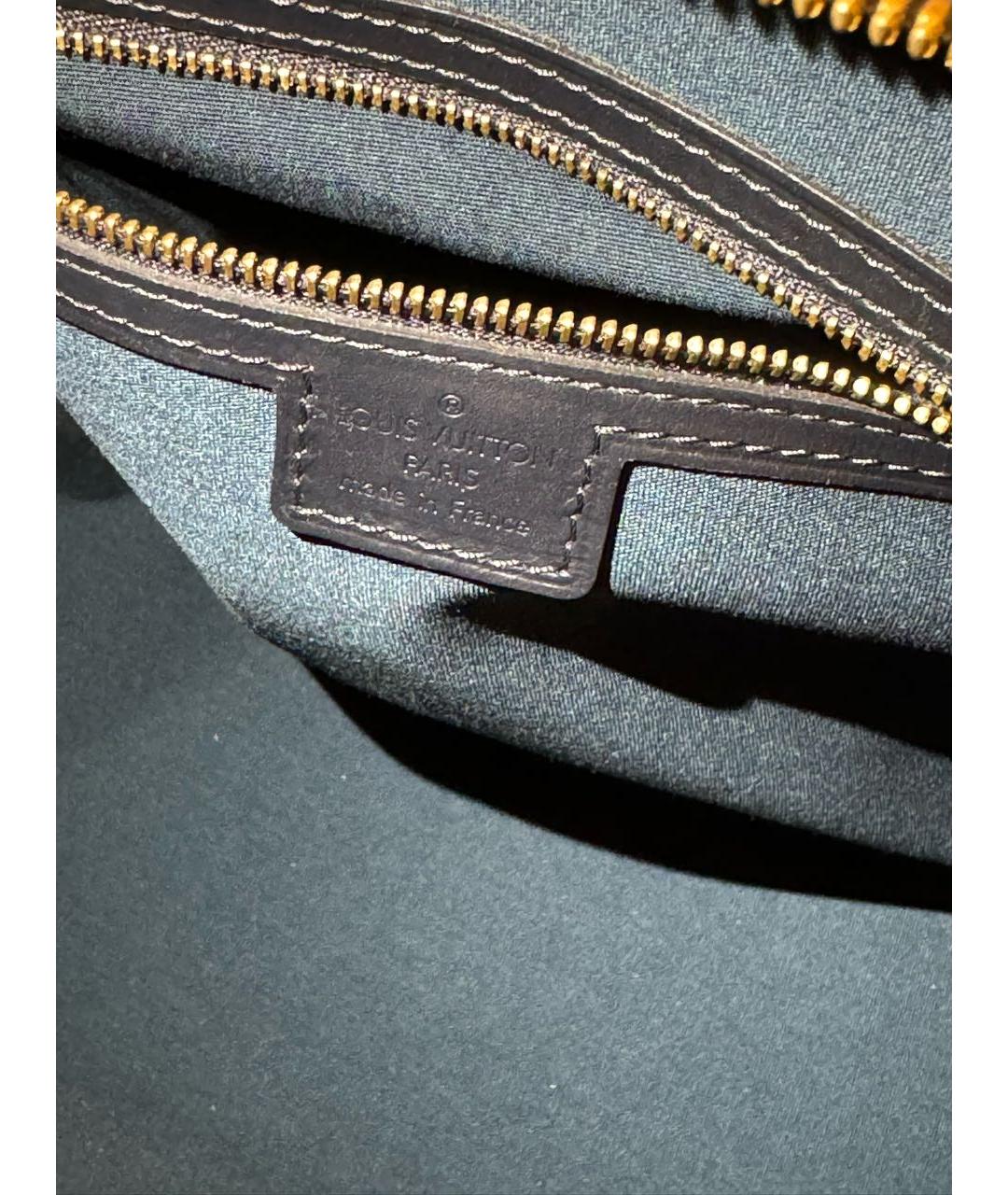 LOUIS VUITTON PRE-OWNED Темно-синяя тканевая сумка с короткими ручками, фото 2