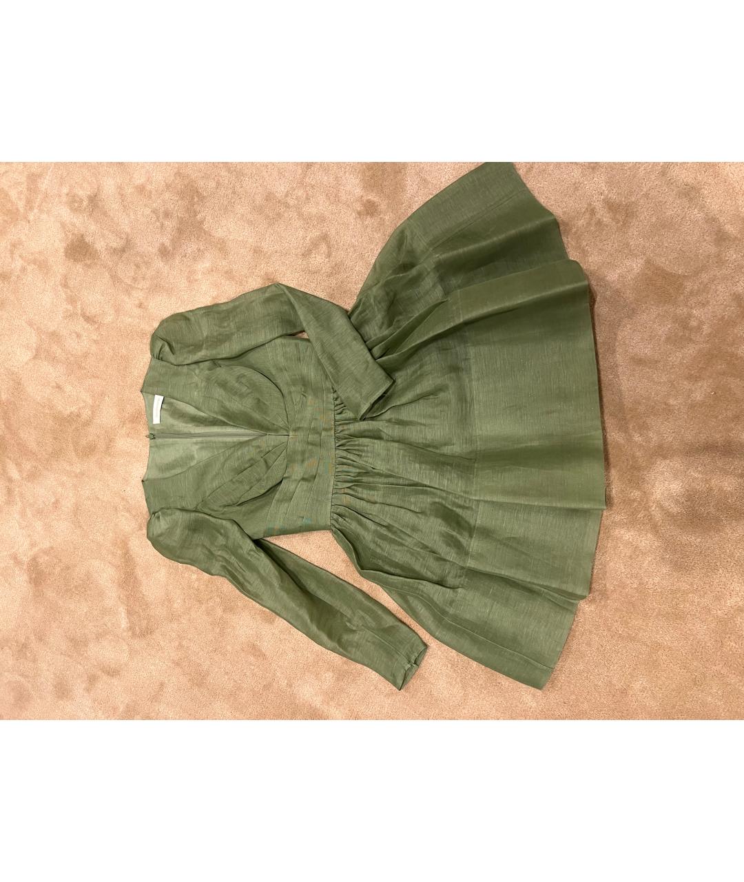 ZIMMERMANN Зеленые коктейльное платье, фото 2