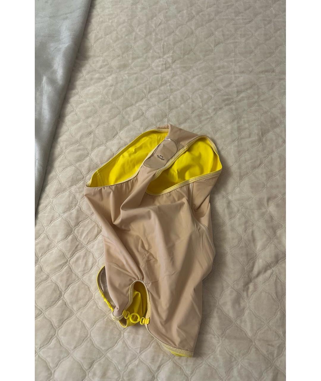 HERMES PRE-OWNED Желтый полиамидовый купальник, фото 4