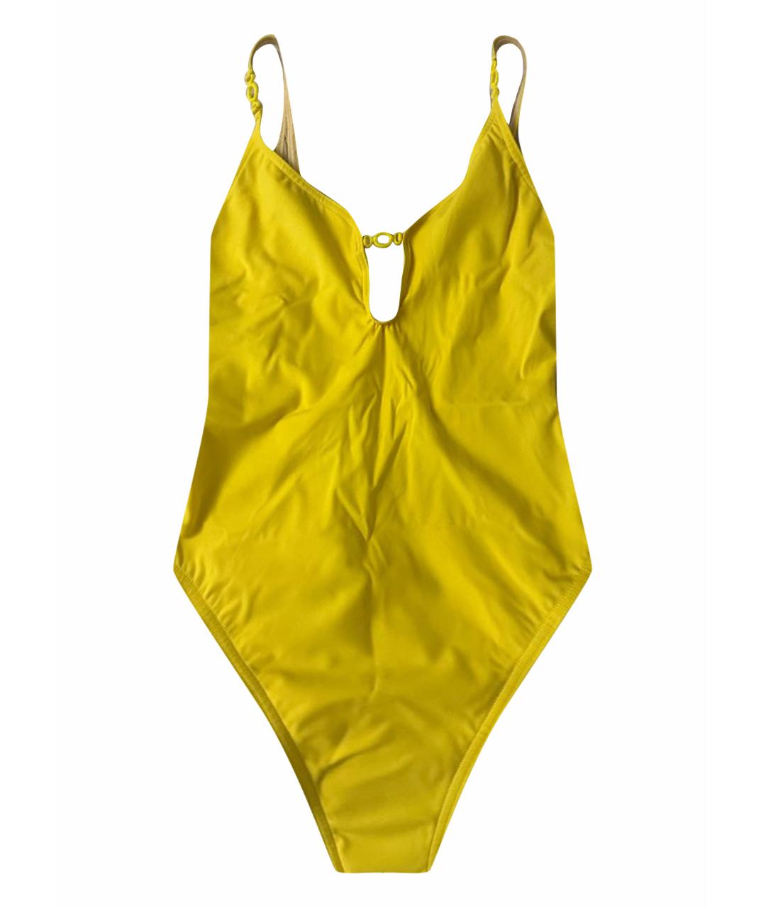 HERMES PRE-OWNED Желтый полиамидовый купальник, фото 1