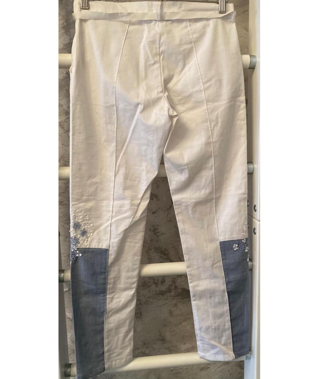 ERMANNO SCERVINO JUNIOR Белые хлопковые брюки и шорты, фото 2
