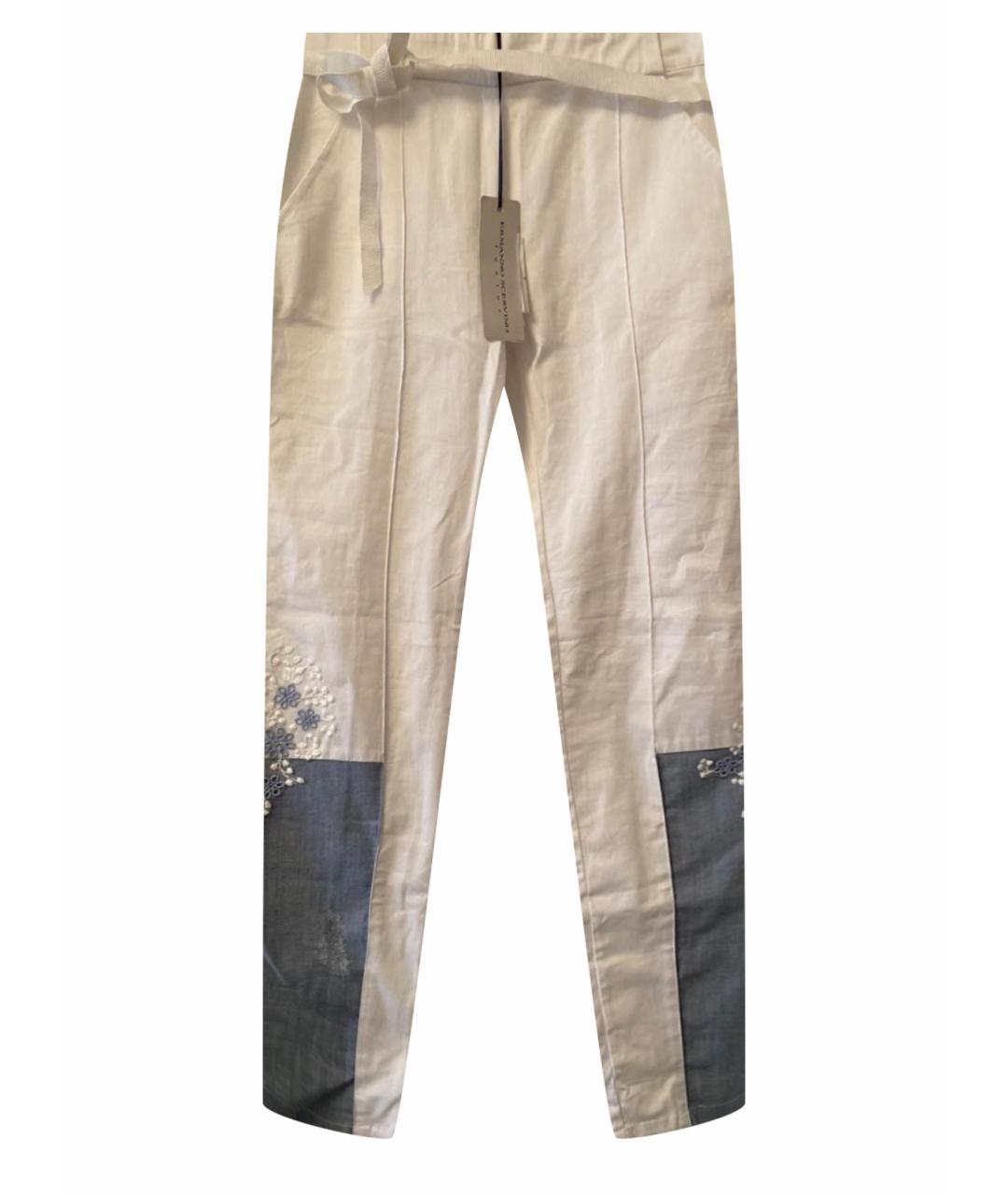 ERMANNO SCERVINO JUNIOR Белые хлопковые брюки и шорты, фото 1