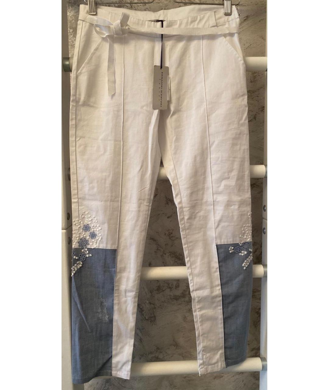 ERMANNO SCERVINO JUNIOR Белые хлопковые брюки и шорты, фото 6