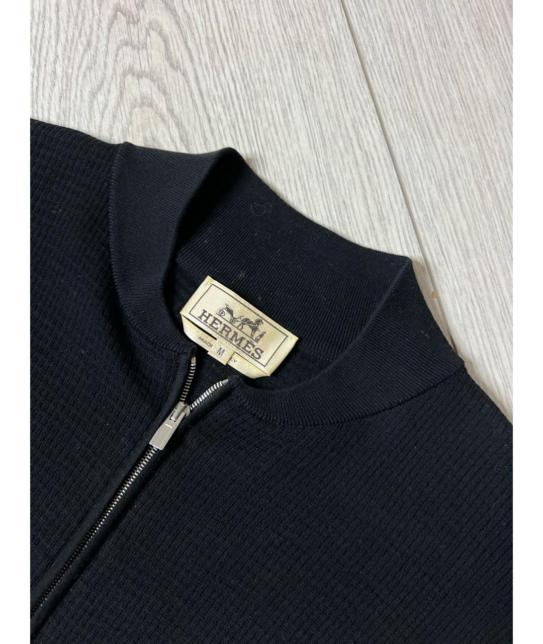 HERMES PRE-OWNED Черный хлопковый джемпер / свитер, фото 4