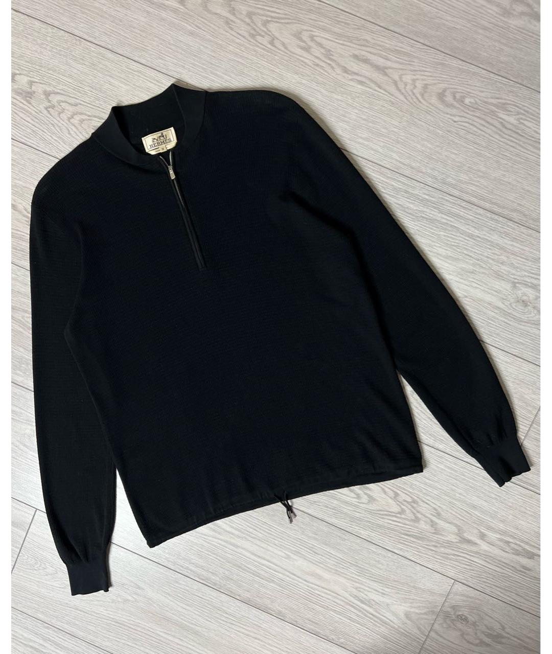 HERMES PRE-OWNED Черный хлопковый джемпер / свитер, фото 9