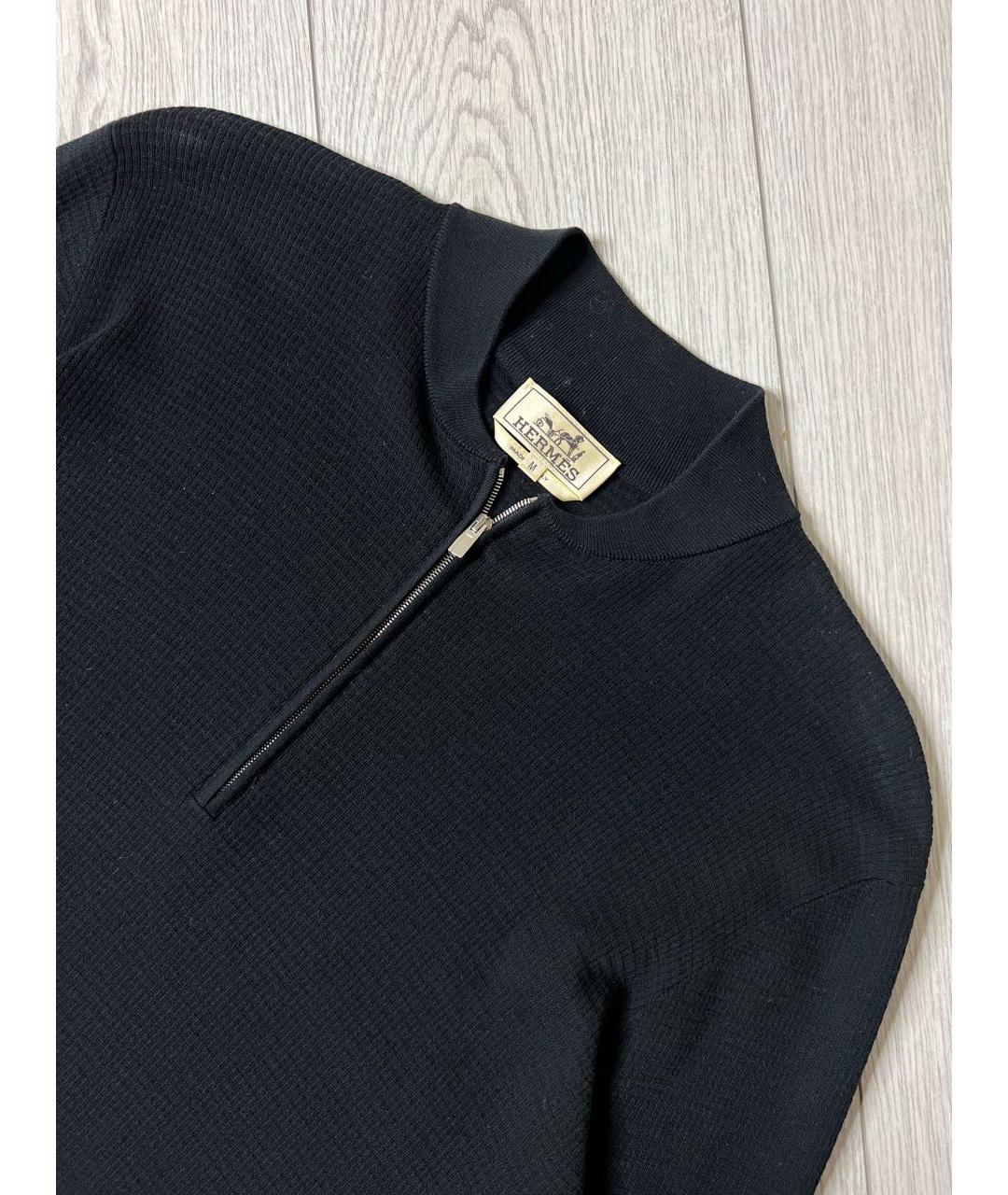 HERMES PRE-OWNED Черный хлопковый джемпер / свитер, фото 3