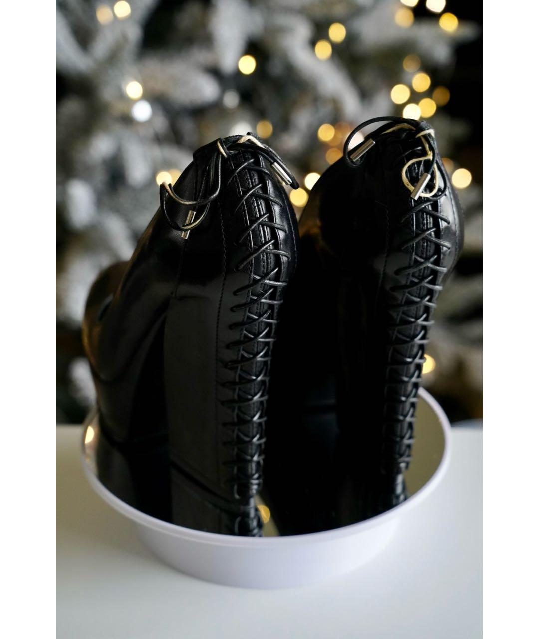 GIAN MARCO LORENZI Черные кожаные туфли, фото 4