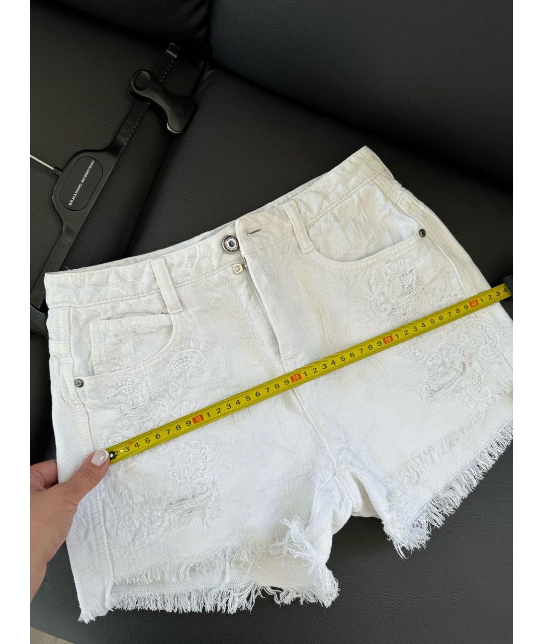 ERMANNO SCERVINO Белые хлопковые шорты, фото 2