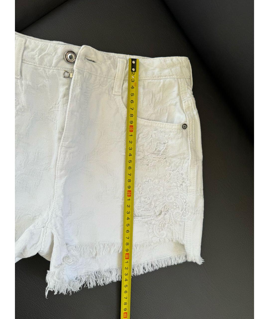 ERMANNO SCERVINO Белые хлопковые шорты, фото 4