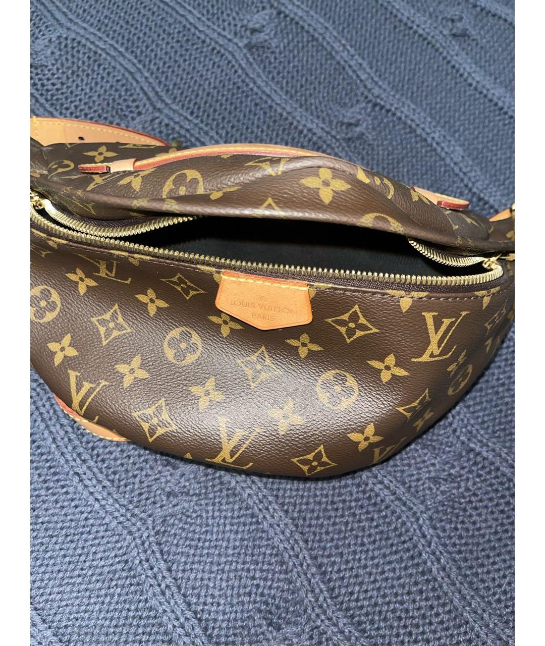 LOUIS VUITTON Коричневая поясная сумка, фото 5