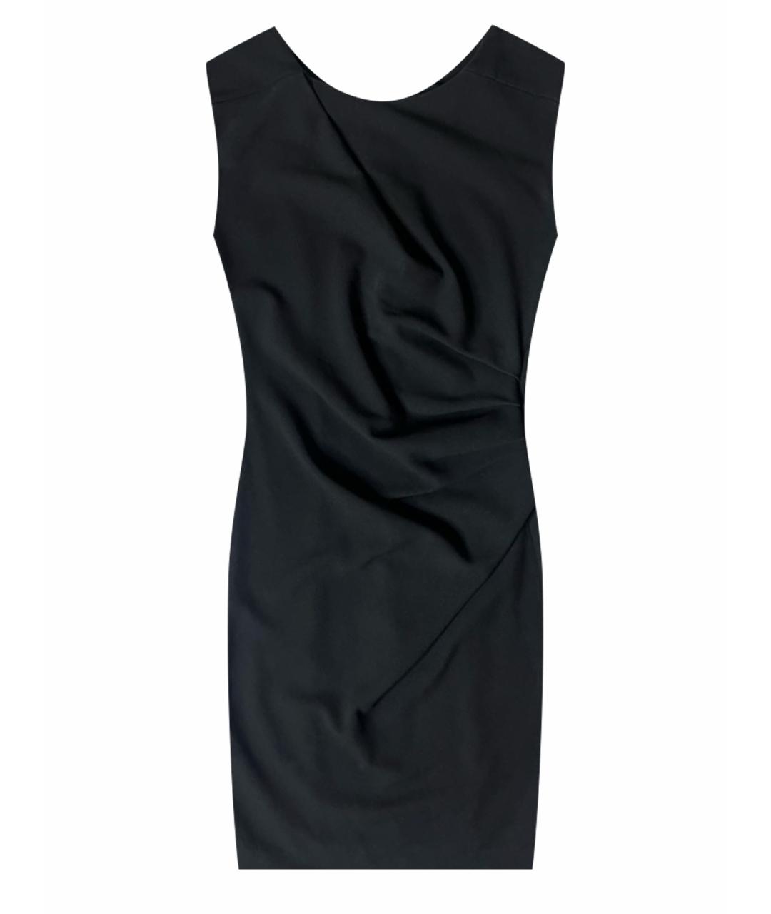 ESSENTIEL ANTWERP Черное полиэстеровое коктейльное платье, фото 1
