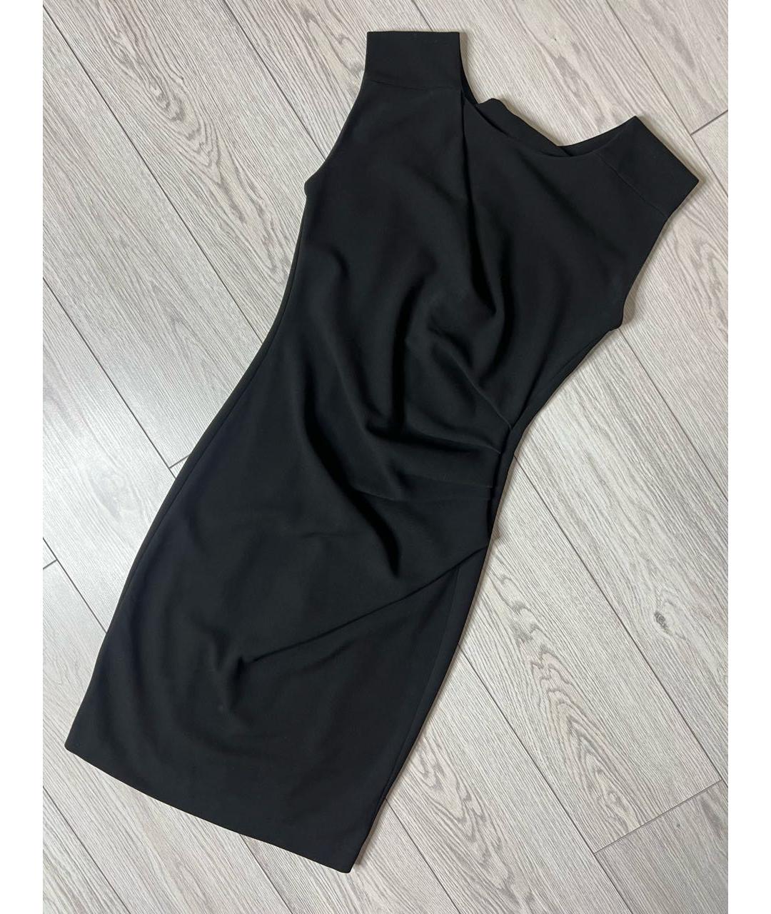 ESSENTIEL ANTWERP Черное полиэстеровое коктейльное платье, фото 6