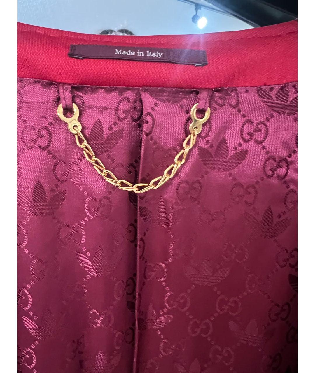 GUCCI Красный полиэстеровый жакет/пиджак, фото 3