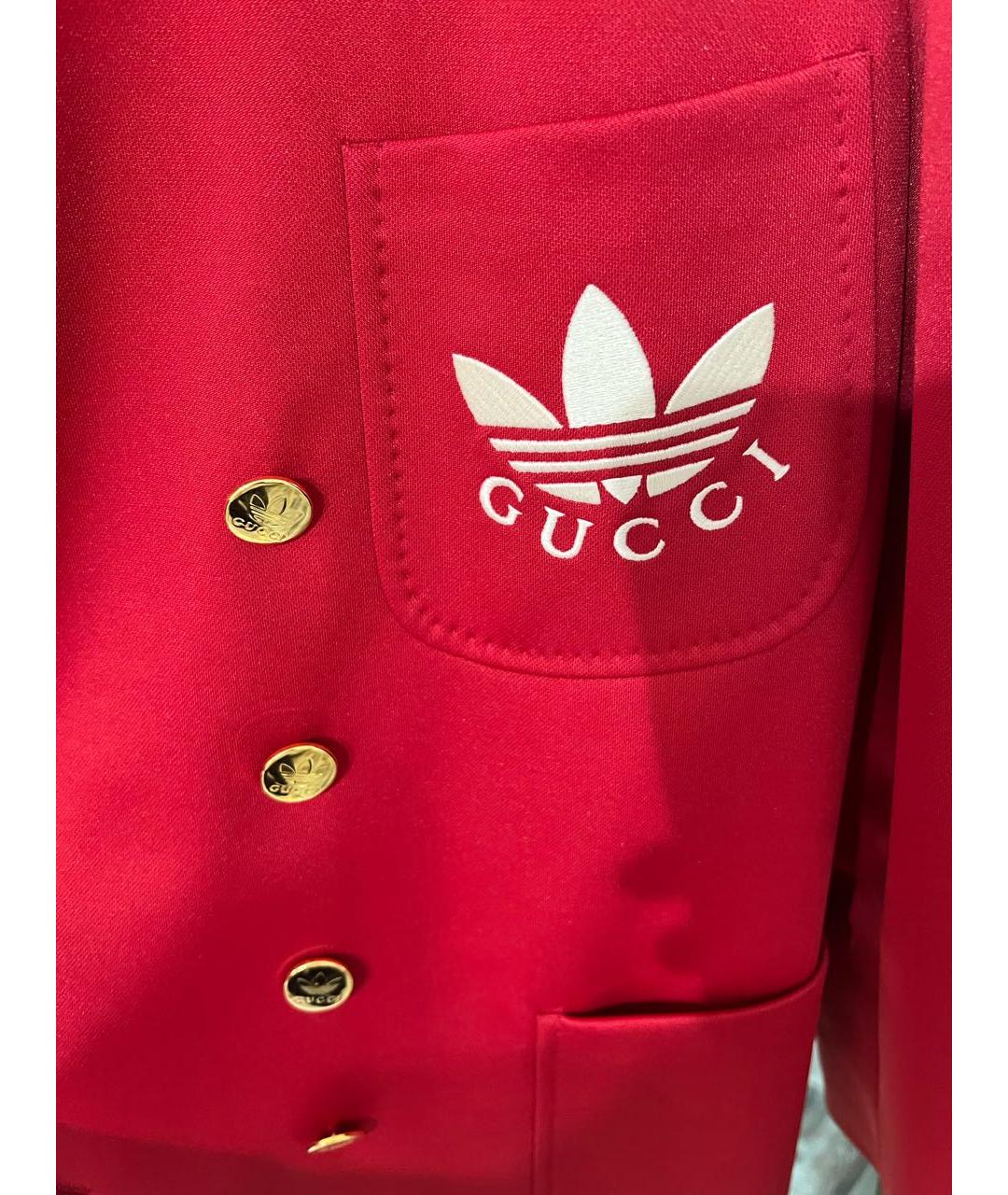 GUCCI Красный полиэстеровый жакет/пиджак, фото 4